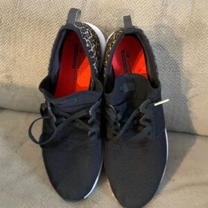 New Balance Black and Leopard Women's Athletic Shoes